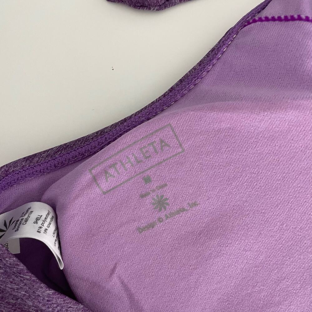 Athleta Purple Halter Swim Top Size Medium - Picture 6 of 7
